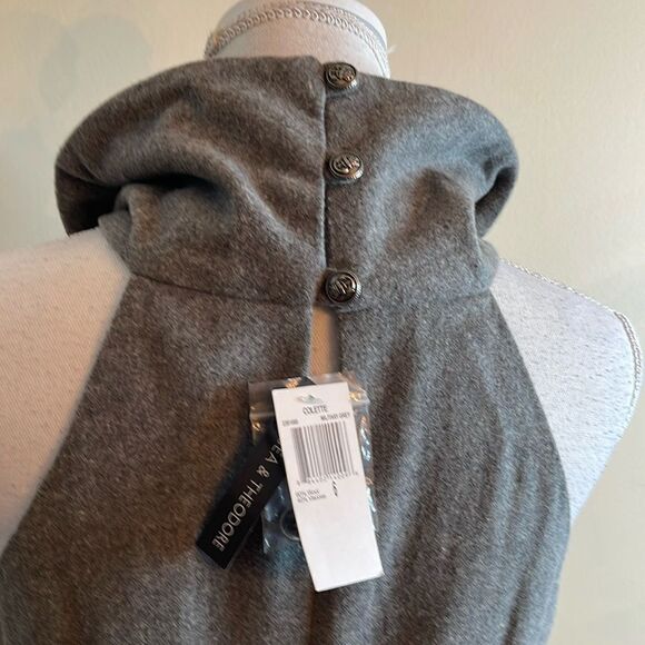 Chelsea & Theodore Collette Wool Blend Midi Dress - Picture 7 of 11